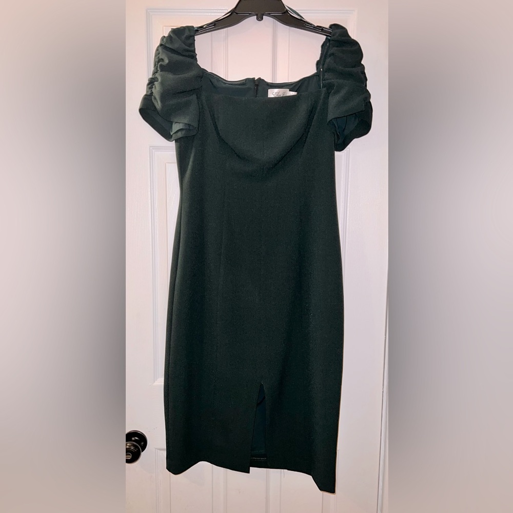 Women Eliza J dress size 12 color dark green